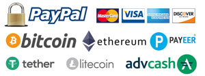 paypal,cards,crypto accepted